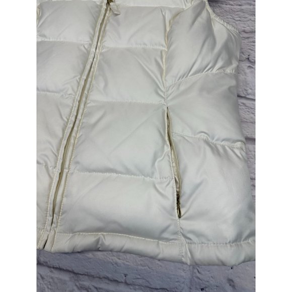 Tommy Hilfiger Cream Lightweight Down Puffer Vest Womens Medium - Picture 3 of 10